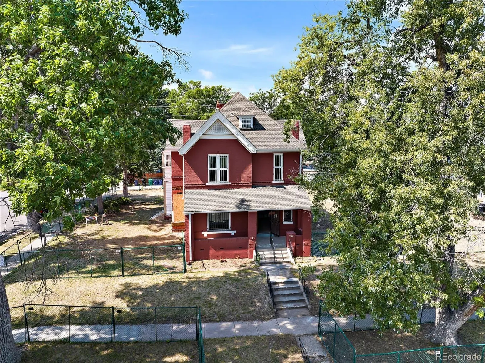 A front view of a house with garden at 2511 North Gaylord Street