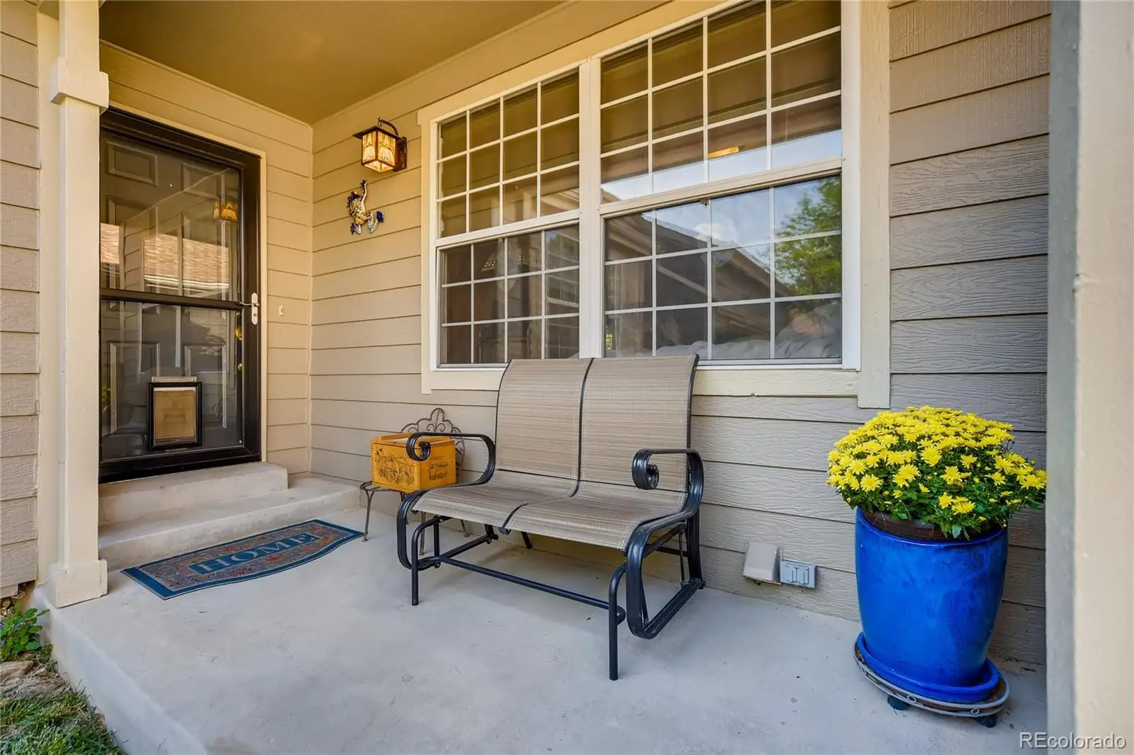 A building outdoor space with seating at 7553 West Euclid Drive