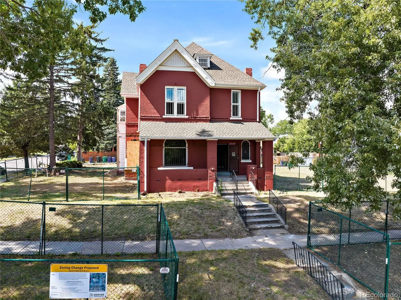 A front view of a house with porch at 2511 North Gaylord Street