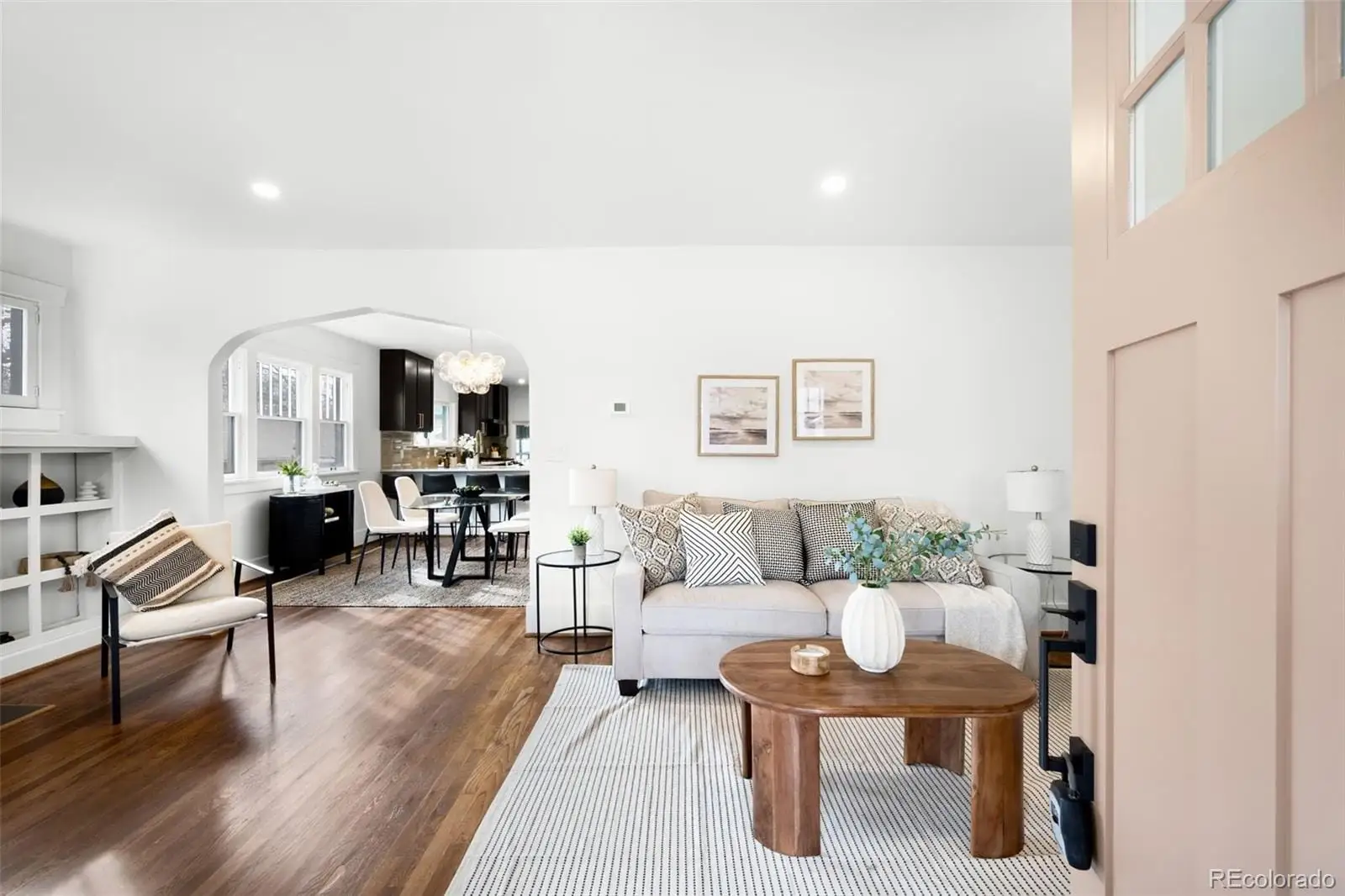 A living room with furniture and wooden floor at 2835 Cherry Street