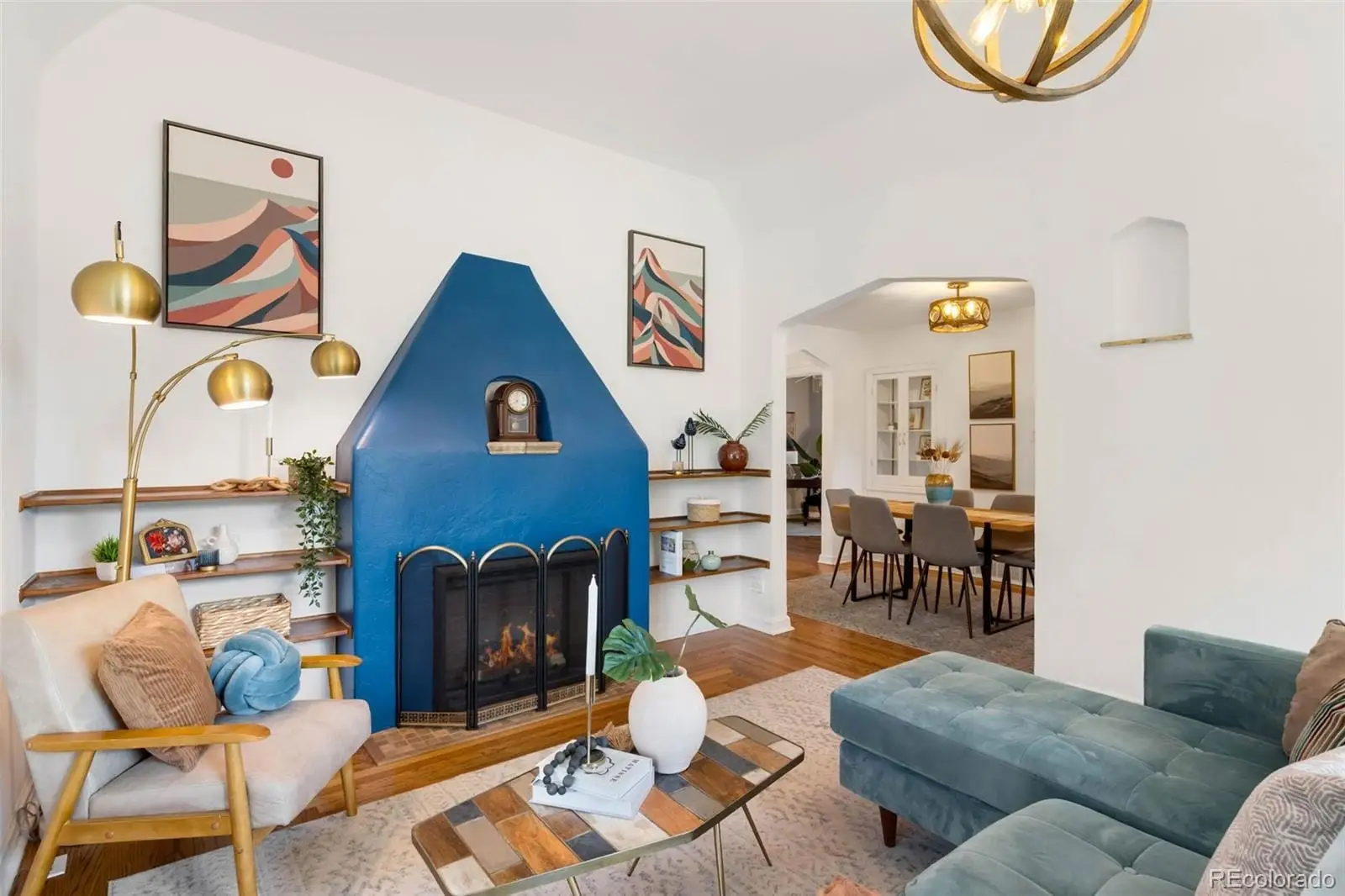 A living room with furniture and a wooden floor at 3065 Clermont Street