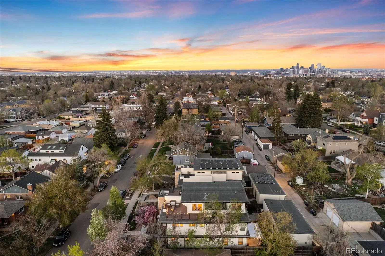 A view of a city at 4560 West 35th Avenue