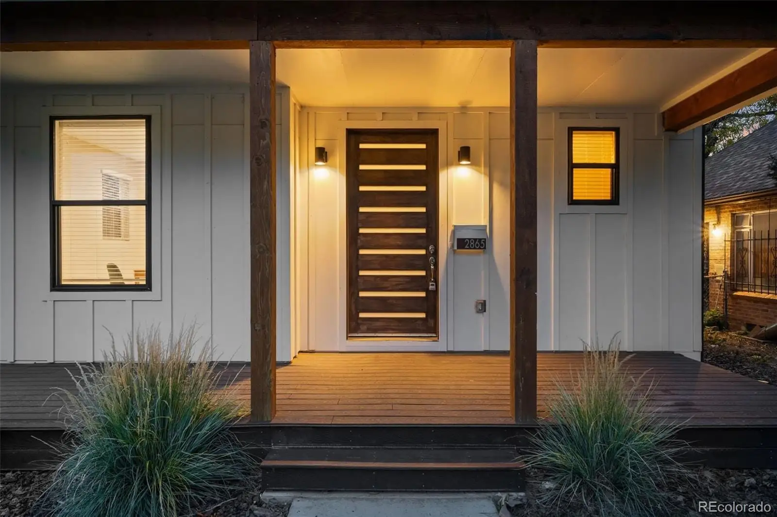 A view of front door of house at 2865 Holly Street
