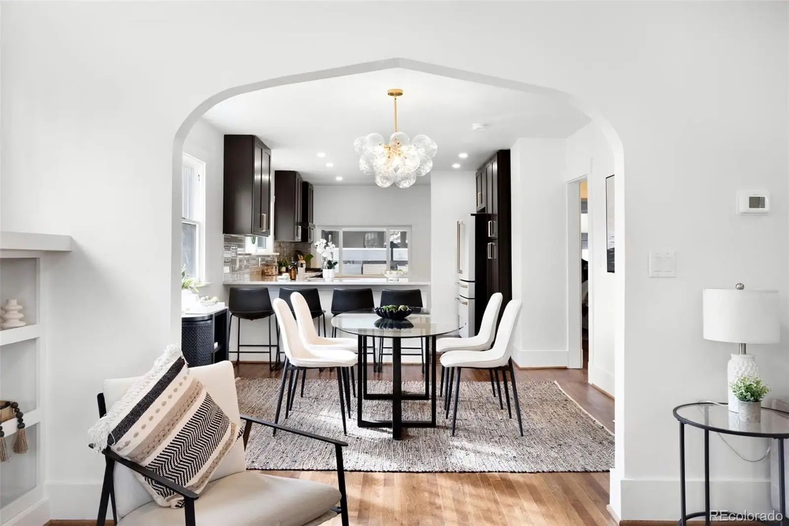 A view of a dining room with furniture at 2835 Cherry Street