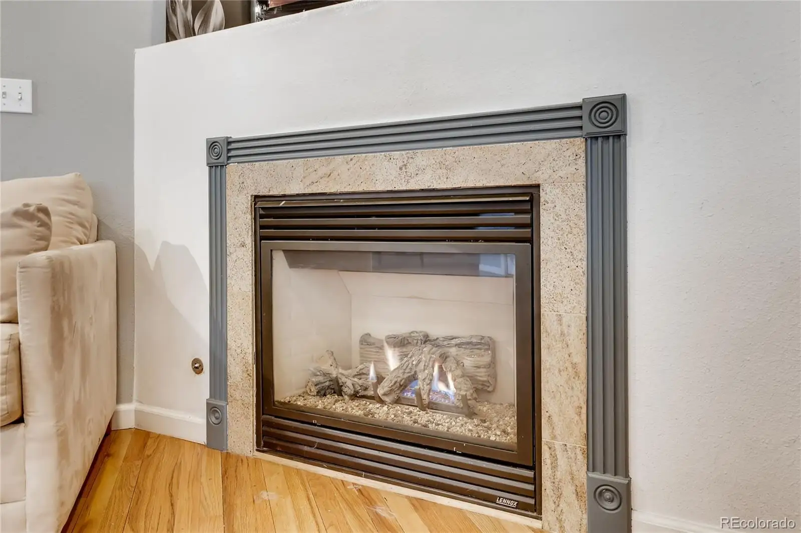 A close view of fireplace at 1126 West 10th Avenue